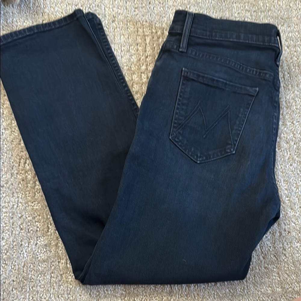 mother the tomcat jeans in storm clouds